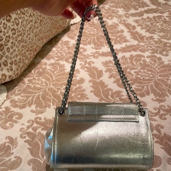 Chanel Silver Metallic Square Quilt Reissue Accordion Flap Bag - Picture 6 of 8